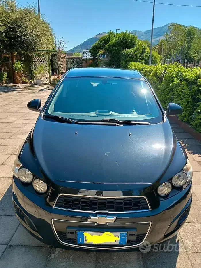 Usata Chevrolet Aveo 86 CV (63 kW) 2012 Nero Utilitaria