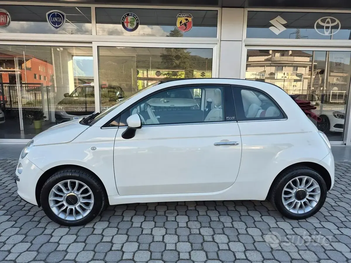 Usata Fiat 500C 69 CV (50 kW) 2014 Bianco Cabrio