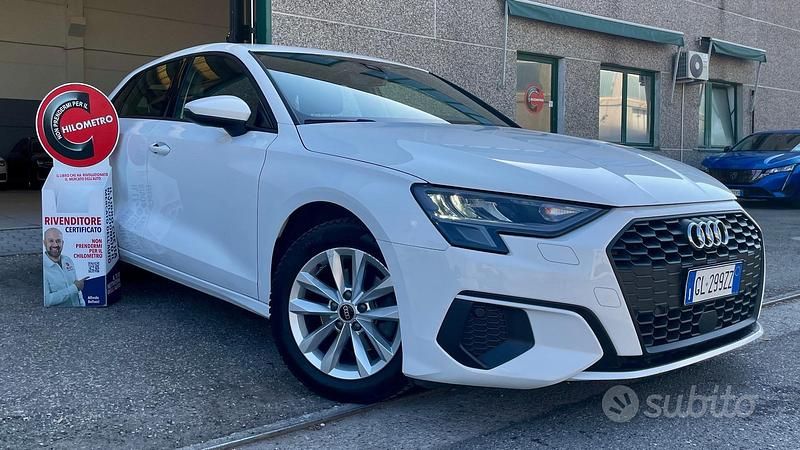 Usata Audi A3 Advanced Plus 150 CV (110 kW) 2022 Bianco Berlina