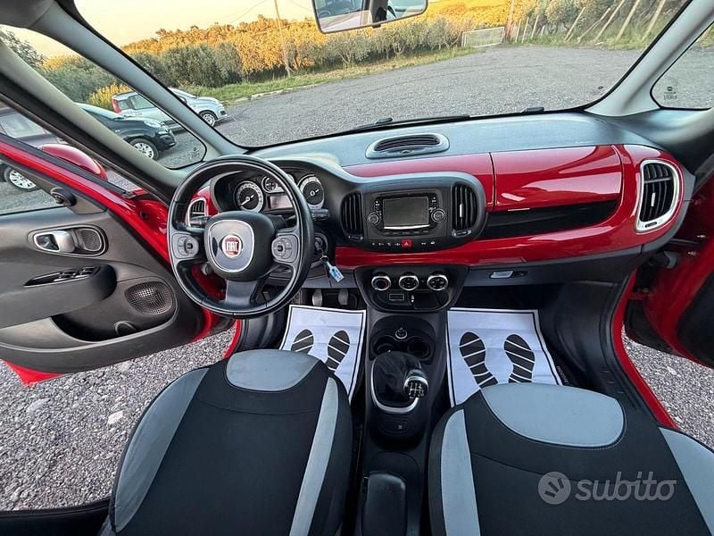 Usata Fiat 500L Lounge 95 CV (69 kW) 2015 Rosso Monovolume