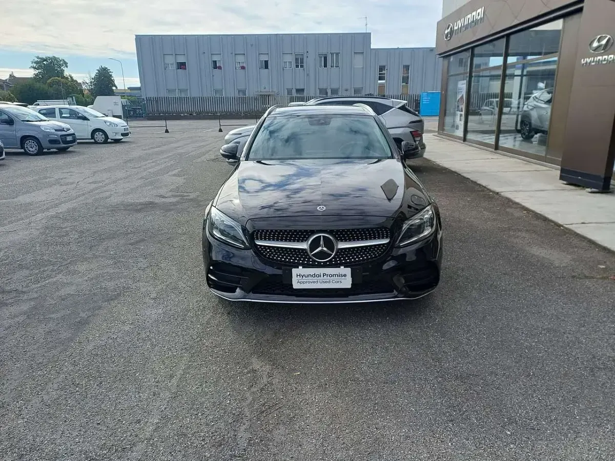 Usata Mercedes C220 Business 194 CV (142 kW) 2018 Nero Berlina
