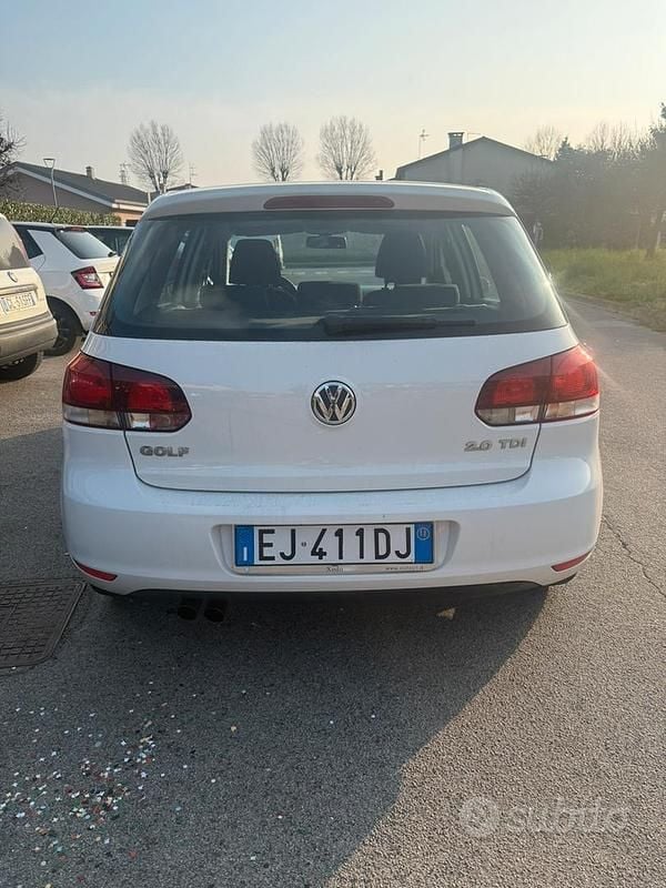 Usata VW Golf VI Highline 140 CV (102 kW) 2011 Bianco Utilitaria