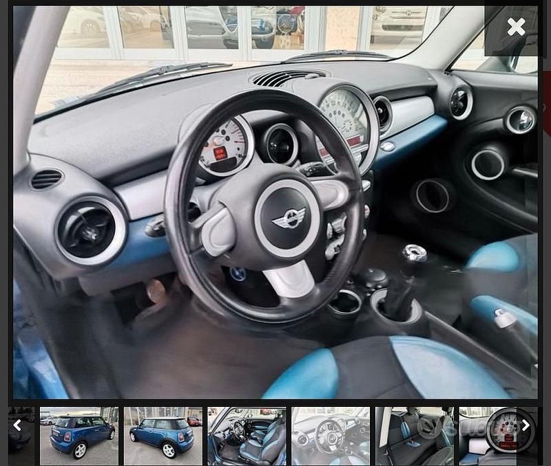 Usata Mini Cooper Coupé 120 CV (88 kW) 2007 Blu Coupé