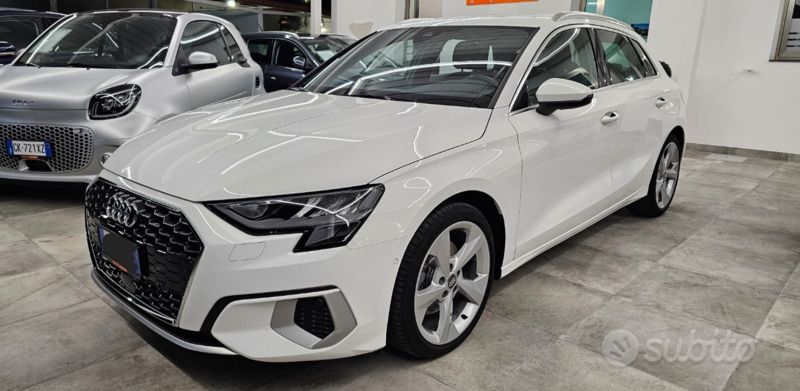 Usata Audi A3 Advanced Plus 150 CV (110 kW) 2020 Bianco Berlina