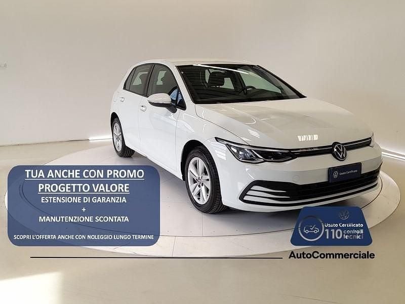 Usata VW Golf VIII Life 131 CV (96 kW) 2023 Bianco Berlina