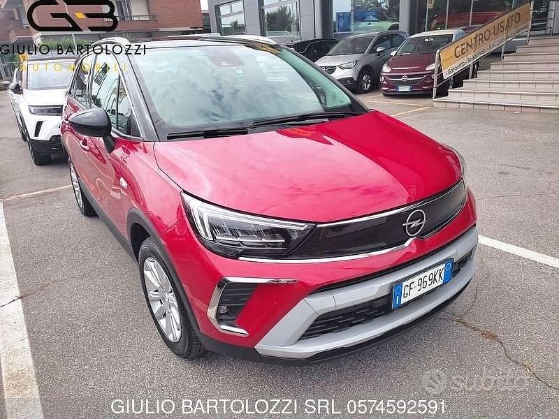 Usata Opel Crossland X 110 CV (80 kW) 2021 Rosso SUV