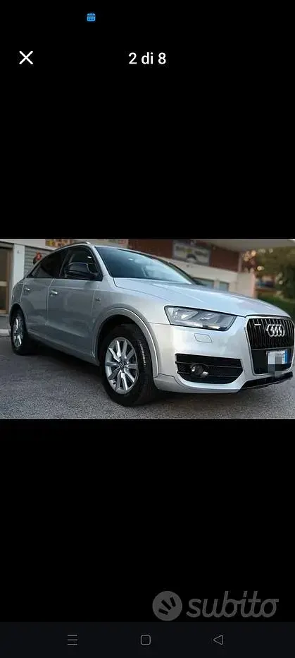 Usata Audi Q3 S-Line 150 CV (110 kW) 2014 Grigio SUV