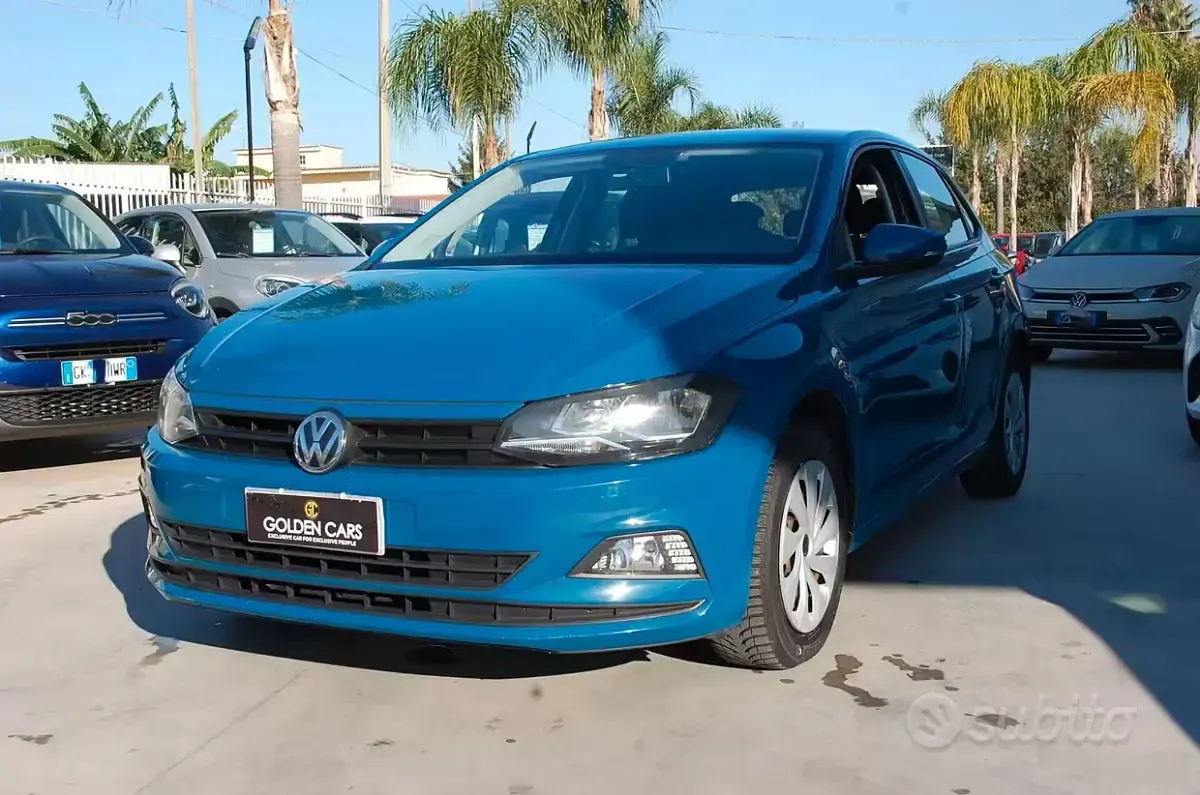 Usata VW Polo Trendline 65 CV (47 kW) 2018 Blu Utilitaria