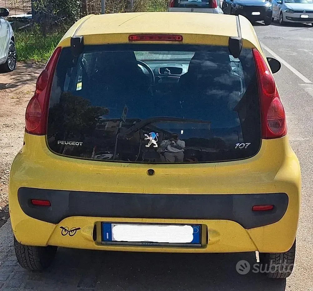 Usata Peugeot 107 68 CV (50 kW) 2009 Giallo Utilitaria