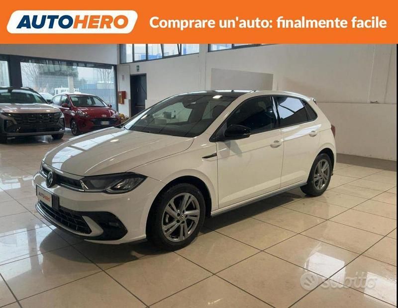 Usata VW Polo R-line 95 CV (69 kW) 2023 Bianco Utilitaria