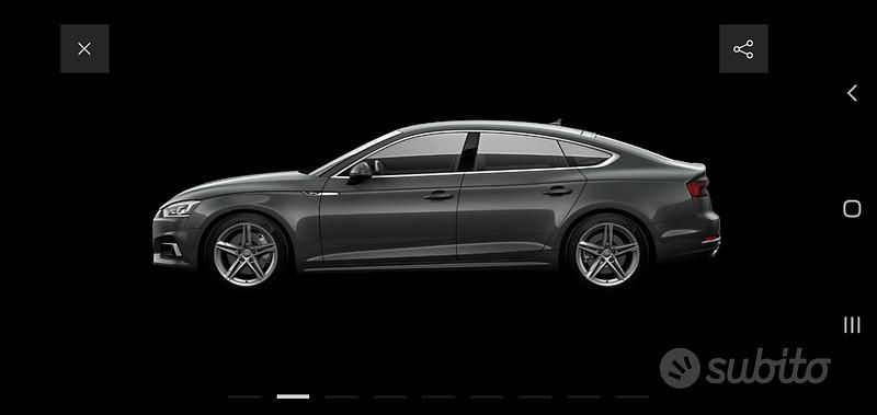 Usata Audi A5 245 CV (180 kW) 2019 Grigio Coupé