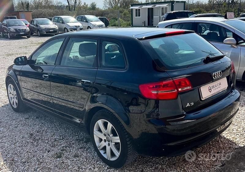 Usata Audi A3 Ambition 90 CV (66 kW) 2012 Nero Utilitaria