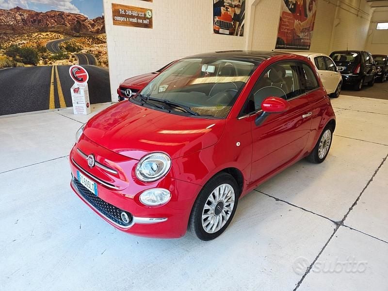 Usata Fiat 500 Lounge 69 CV (50 kW) 2015 Rosso Berlina