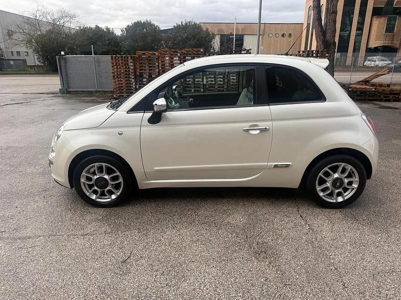Usata Fiat 500 75 CV (55 kW) 2009 Bianco Cabrio