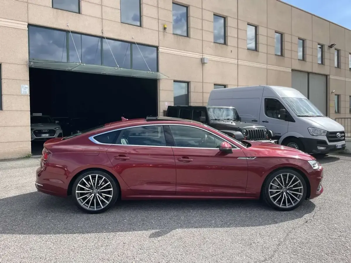 Usata Audi A5 Sportback S-Line 252 CV (185 kW) 2018 Rosso Utilitaria