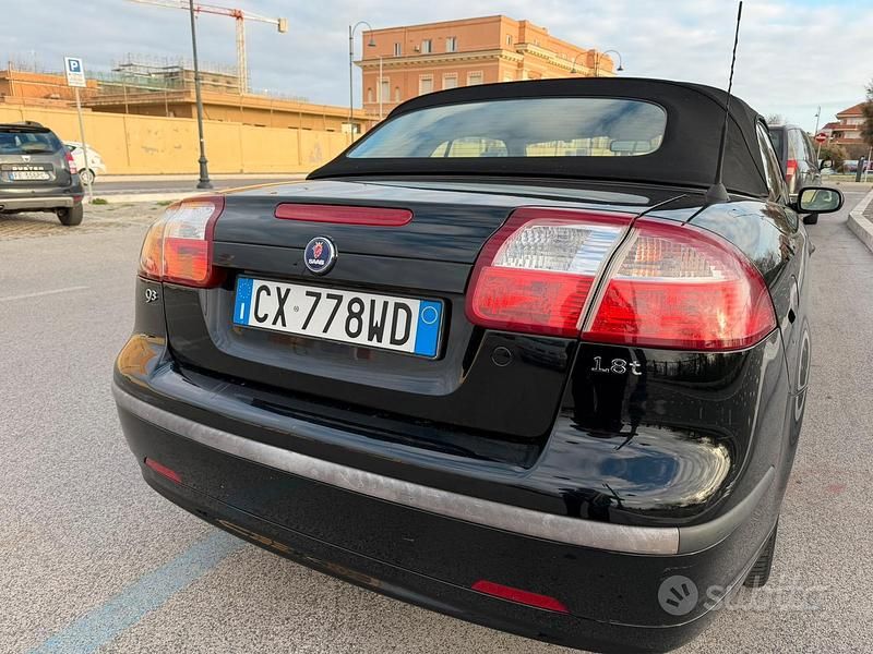 Usata Saab 9-3 Vector 150 CV (110 kW) 2005 Nero Cabrio