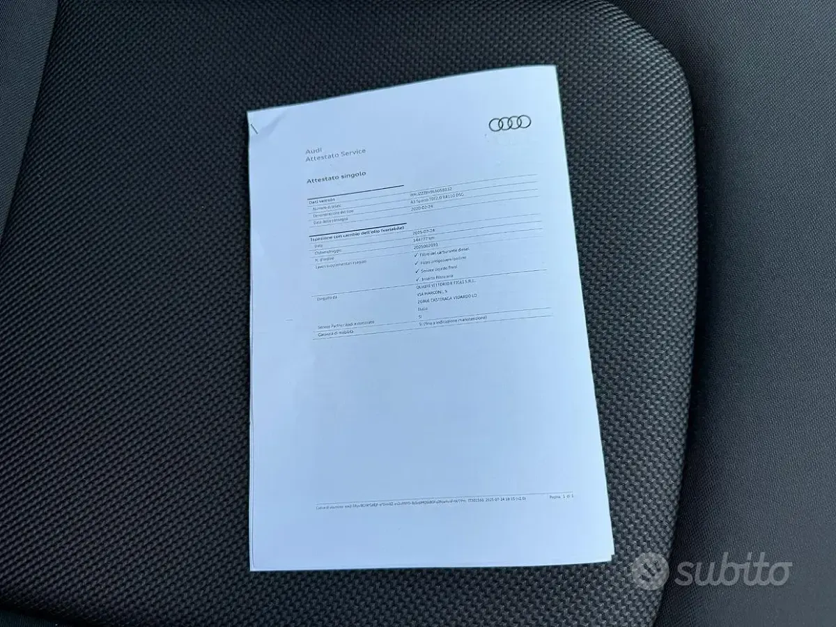 Usata Audi A3 150 CV (110 kW) 2020 Grigio Berlina