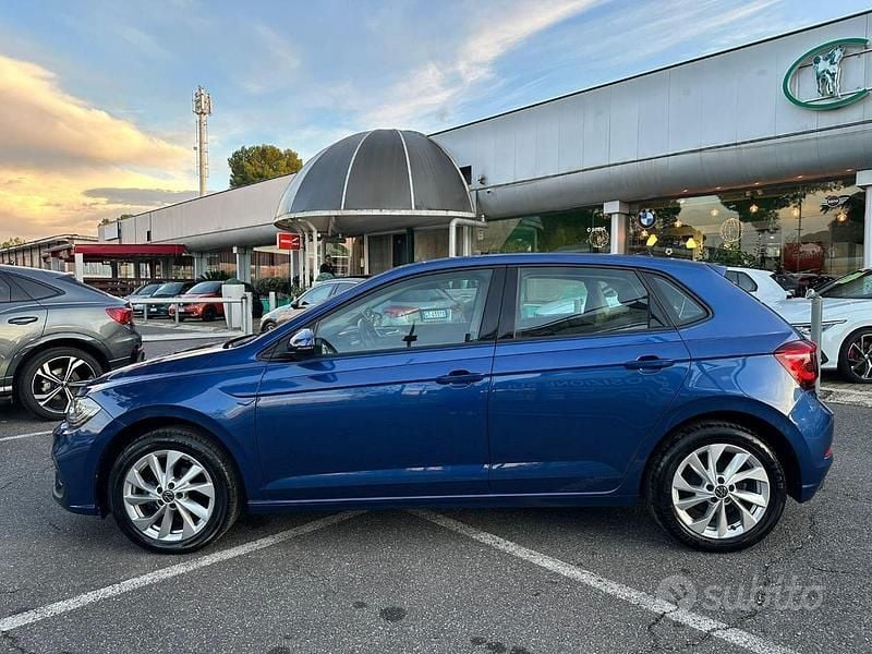 Begagnad VW Polo Style 95 HK (69 kW) 2022 Blå Halvkombi