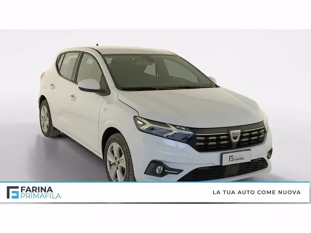 Usata Dacia Sandero Comfort 91 CV (66 kW) 2021 Bianco ghiaccio Utilitaria