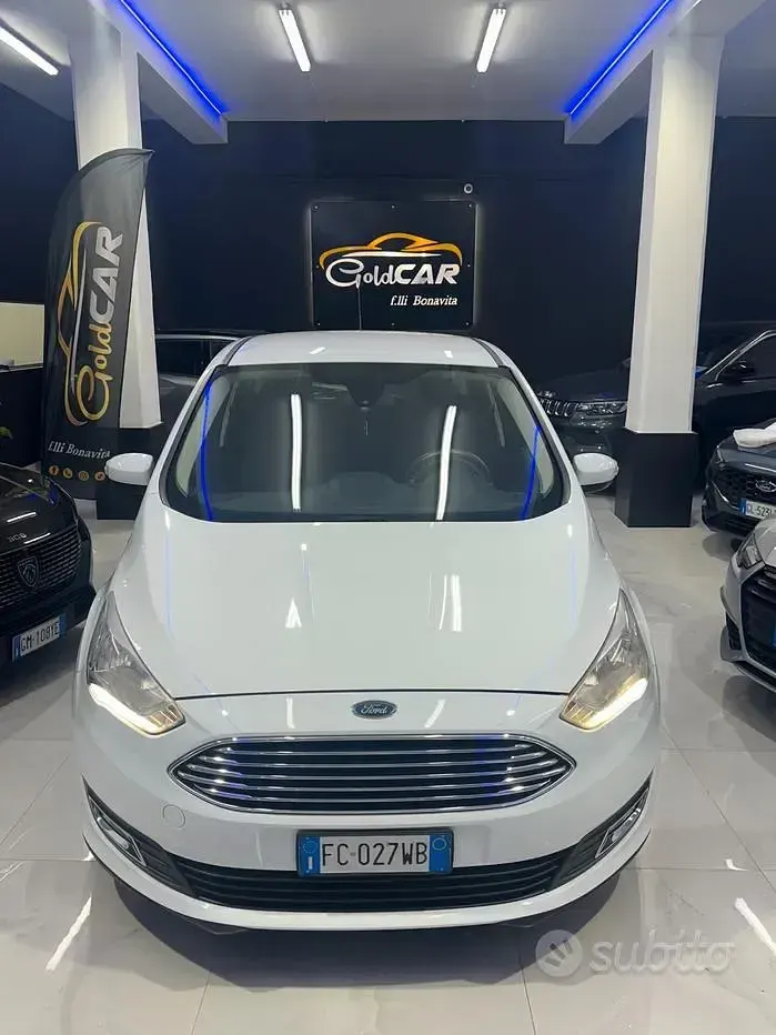 Usata Ford C-MAX Titanium 120 CV (88 kW) 2016 Bianco Monovolume