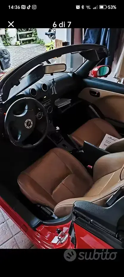 Usata Daihatsu Copen 87 CV (63 kW) 2008 Rosso Cabrio