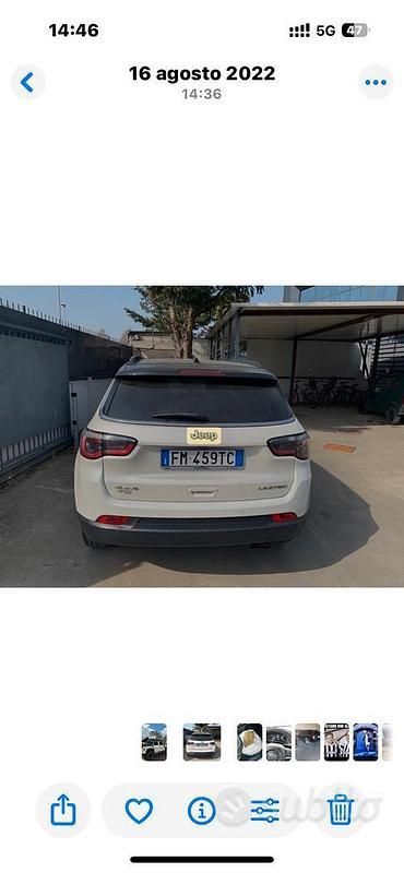 Usata Jeep Compass Sport 170 CV (125 kW) 2018 Bianco SUV