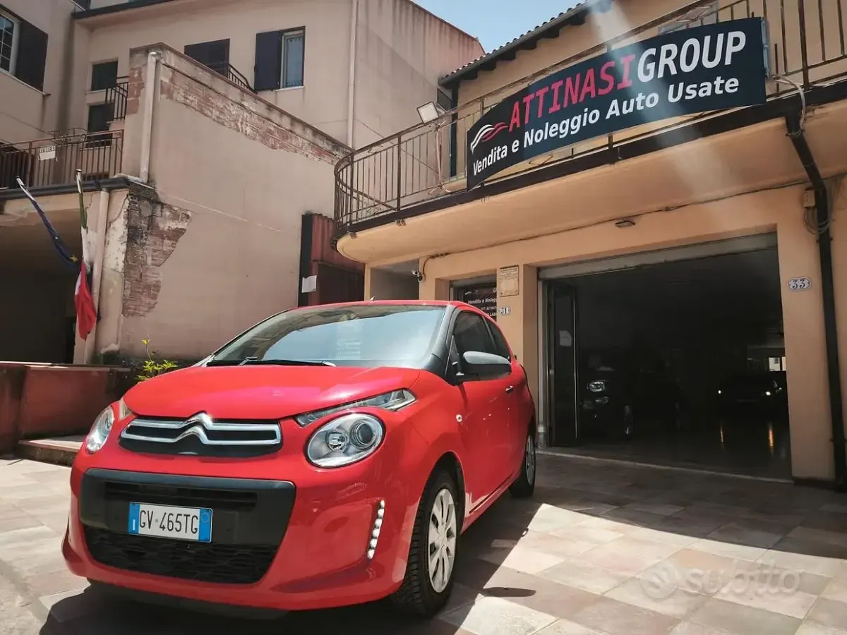 Begagnad Citroën C1 69 HK (50 kW) 2017 Röd Halvkombi