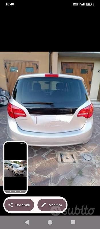 Usata Opel Meriva 101 CV (74 kW) 2011 Grigio Monovolume
