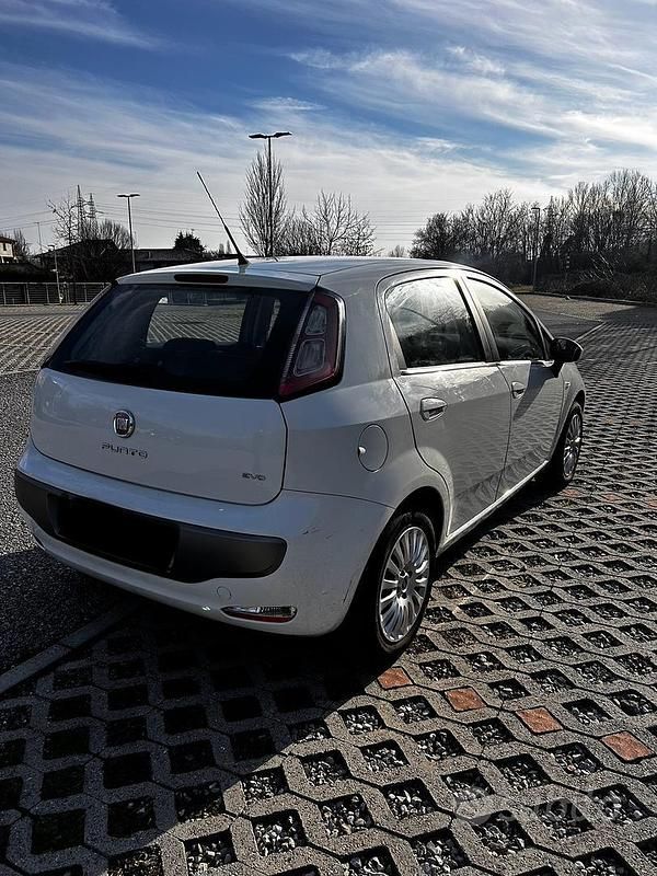 Usata Fiat Punto Evo Dynamic 77 CV (56 kW) 2010 Bianco Utilitaria