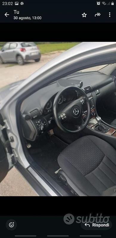 Usata Mercedes C200 122 CV (89 kW) 2007 Grigio Berlina