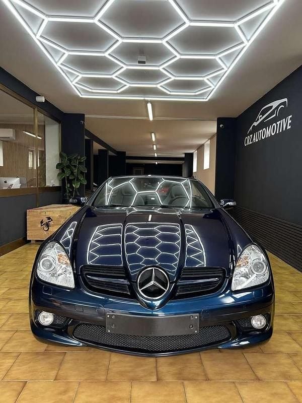 Usata Mercedes SLK350 AMG 272 CV (200 kW) 2005 Blu notte Cabrio