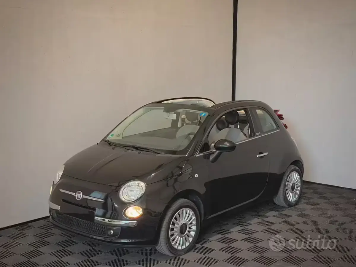 Usata Fiat 500C Lounge 69 CV (50 kW) 2012 Nero Cabrio