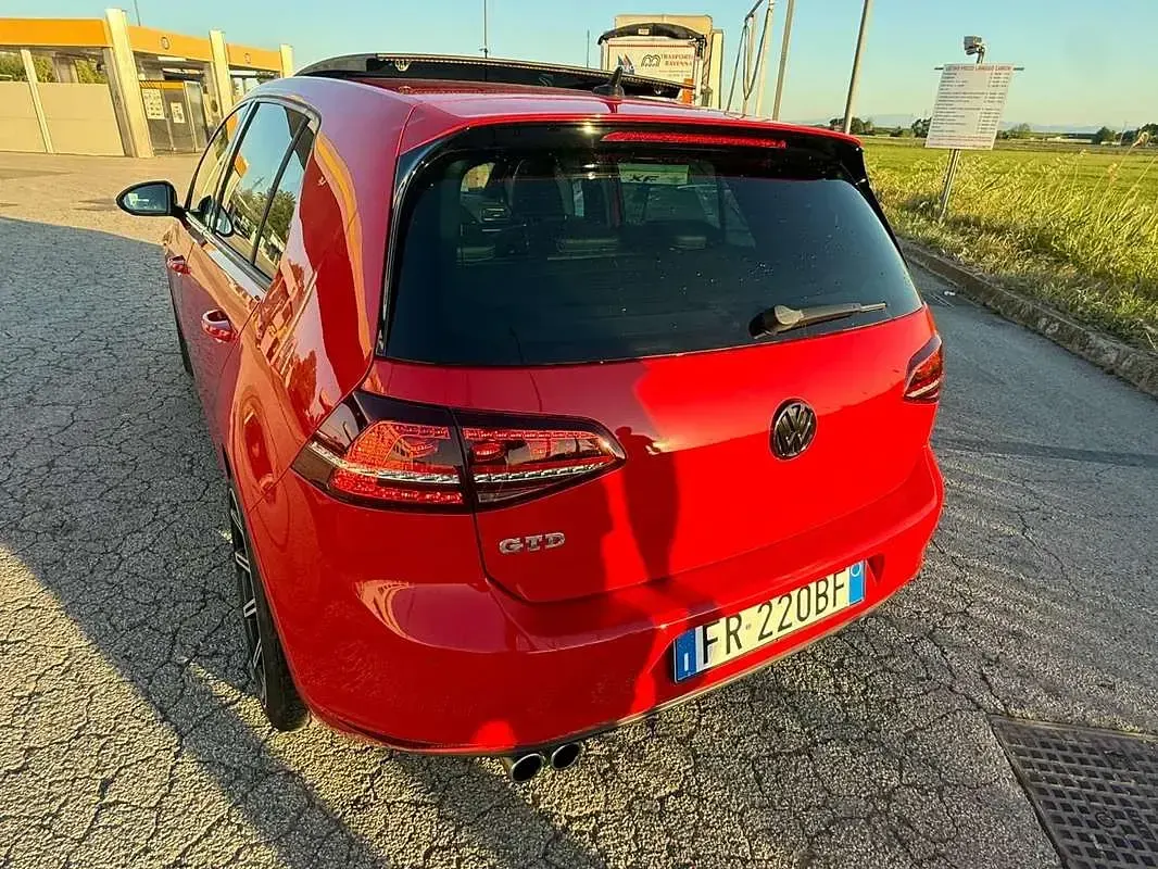 Usata VW Golf VII GTD 185 CV (136 kW) 2015 Rosso Berlina