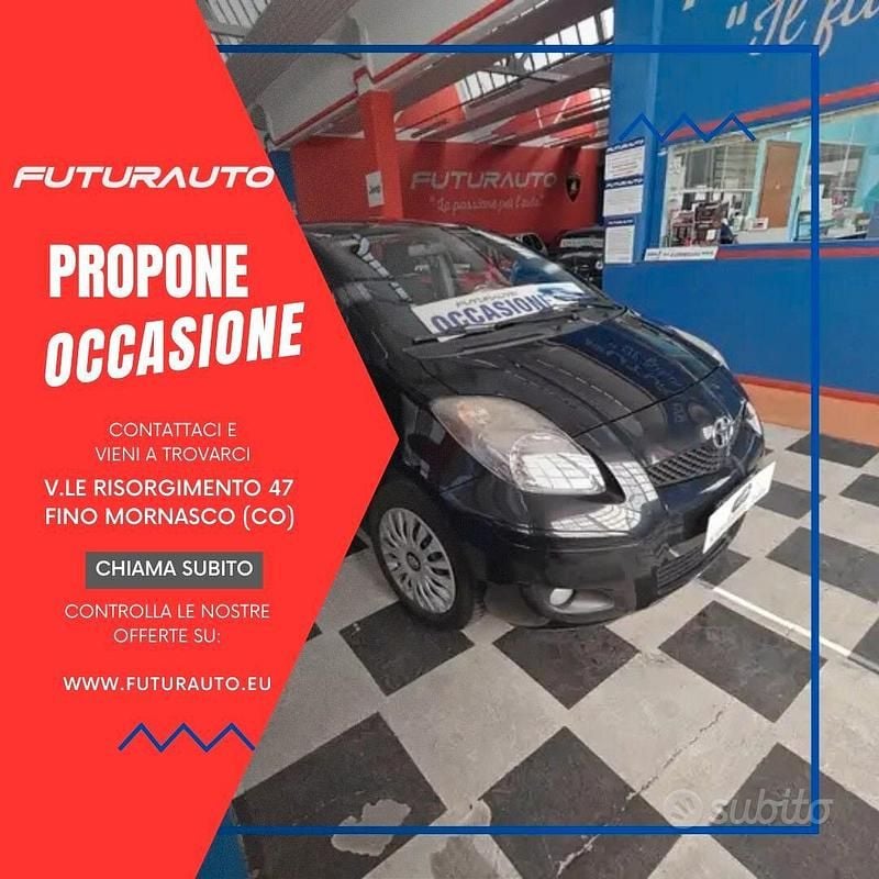 Usata Toyota Yaris Sol 101 CV (74 kW) 2011 Nero Utilitaria