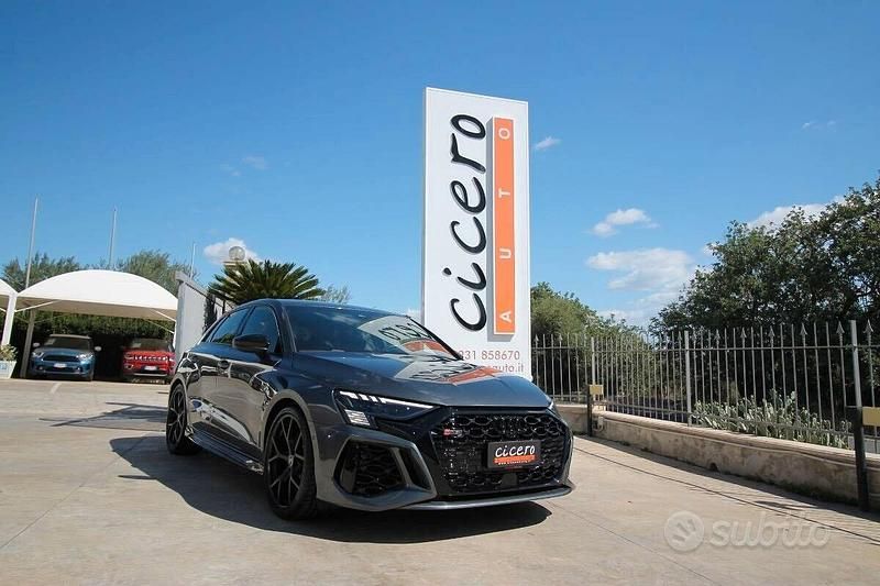 Grigio Usata 2021 Audi RS3 Comfort Tre volumi | 48.900 € (Molto cara) - Immagine 1/4