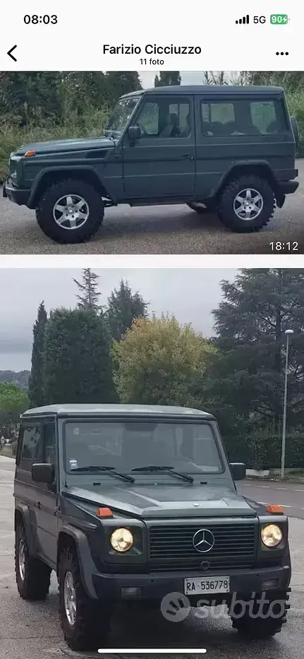 Usata Mercedes G300 113 CV (83 kW) 1991 Verde SUV