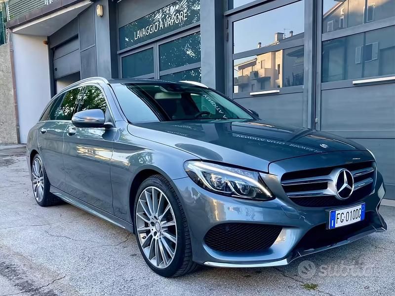 Usata Mercedes C220 AMG 170 CV (125 kW) 2016 Grigio Station wagon