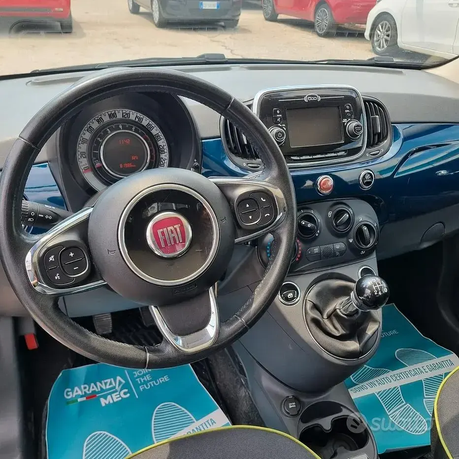 Usata Fiat 500 Lounge 69 CV (50 kW) 2016 Blu Berlina