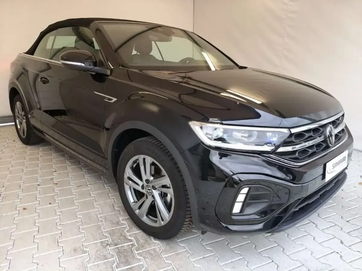 Usata VW T-Roc Cabriolet R-line 150 CV (110 kW) 2025 Nero Cabrio