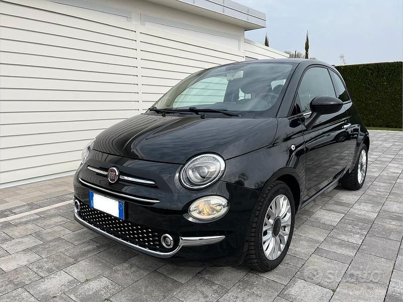 Usata Fiat 500 Lounge 86 CV (63 kW) 2017 Nero Utilitaria