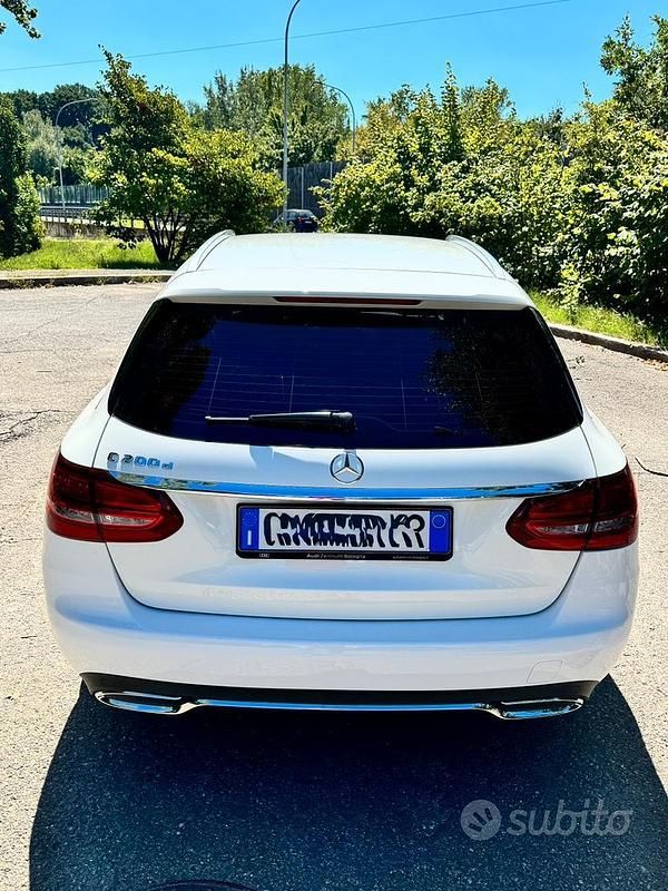 Usata Mercedes C200 116 CV (85 kW) 2017 Bianco Station wagon
