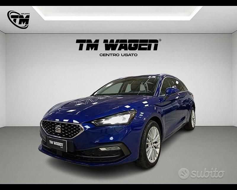 Usata Seat Leon XCELLENCE 150 CV (110 kW) 2021 Blu Station wagon