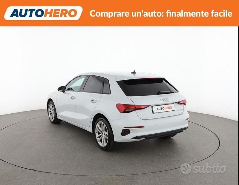 Usata Audi A3 Advanced 110 CV (80 kW) 2022 Bianco Berlina