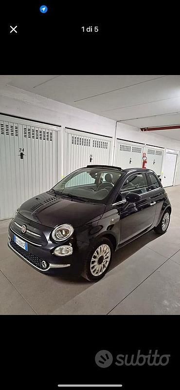 Usata Fiat 500 69 CV (50 kW) 2016 Nero Cabrio