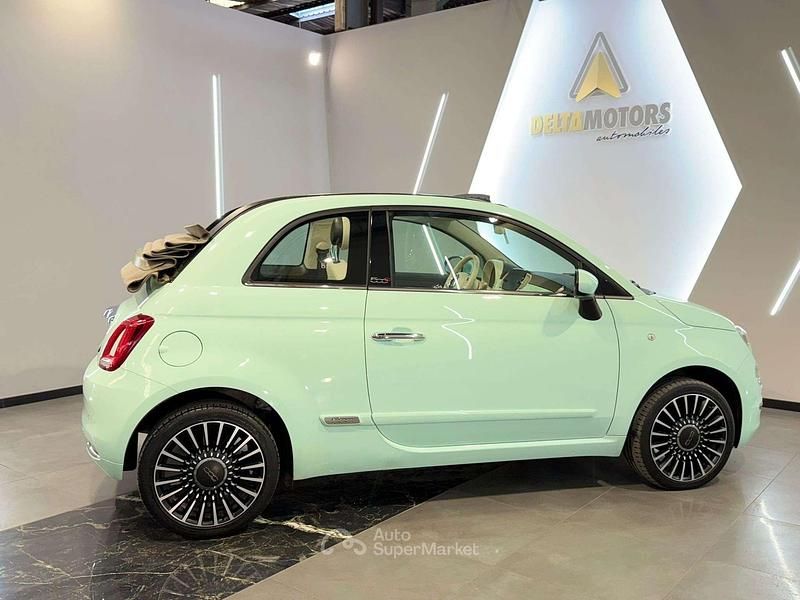 Usata Fiat 500C Lounge 69 CV (50 kW) 2018 Verde Cabrio