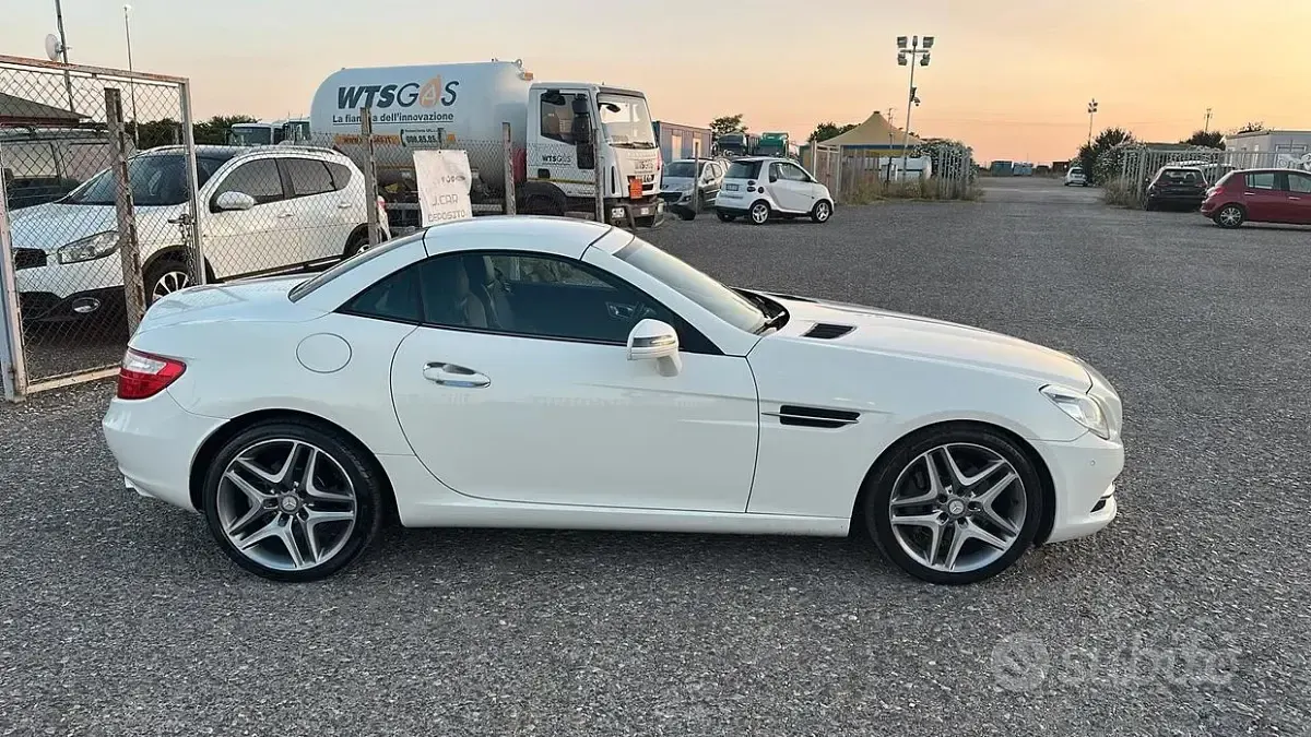 Usata Mercedes SLK250 Premium 204 CV (150 kW) 2013 Bianco Cabrio