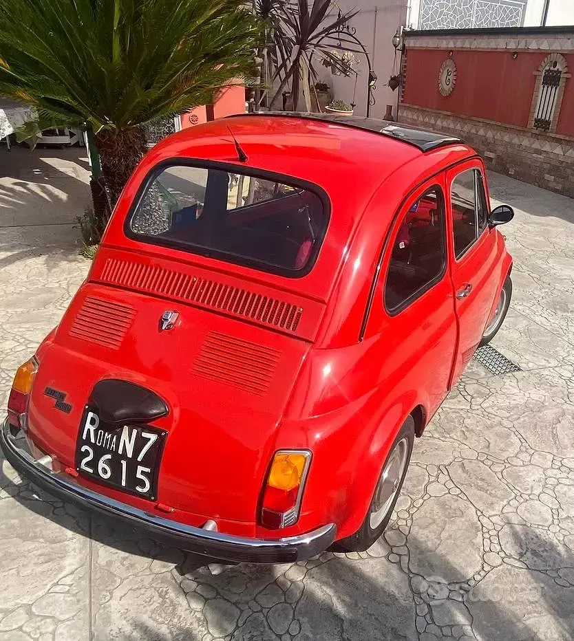 Usata Fiat 500 1970 Rosso Utilitaria
