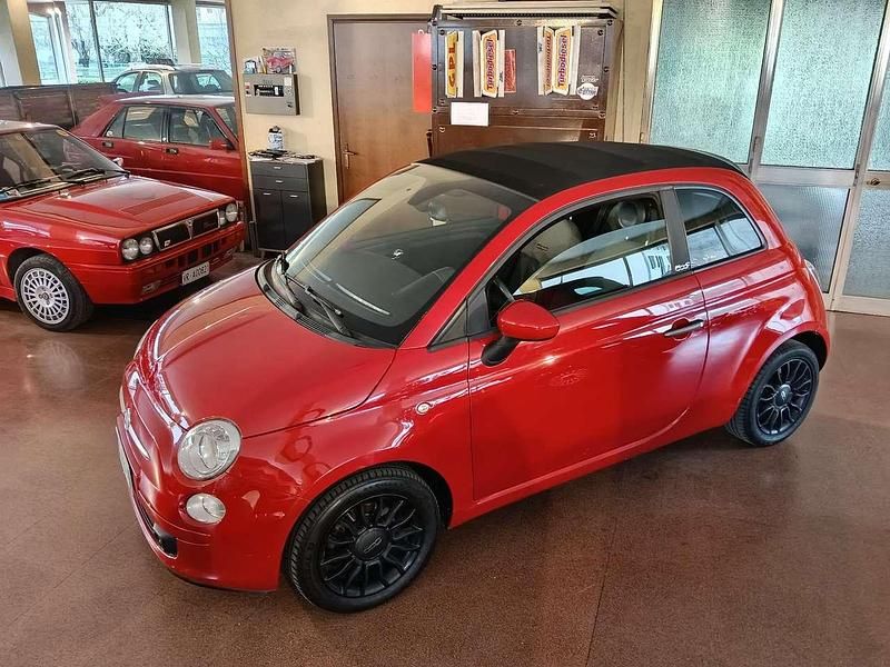 Usata Fiat 500 86 CV (63 kW) 2012 Rosso Cabrio