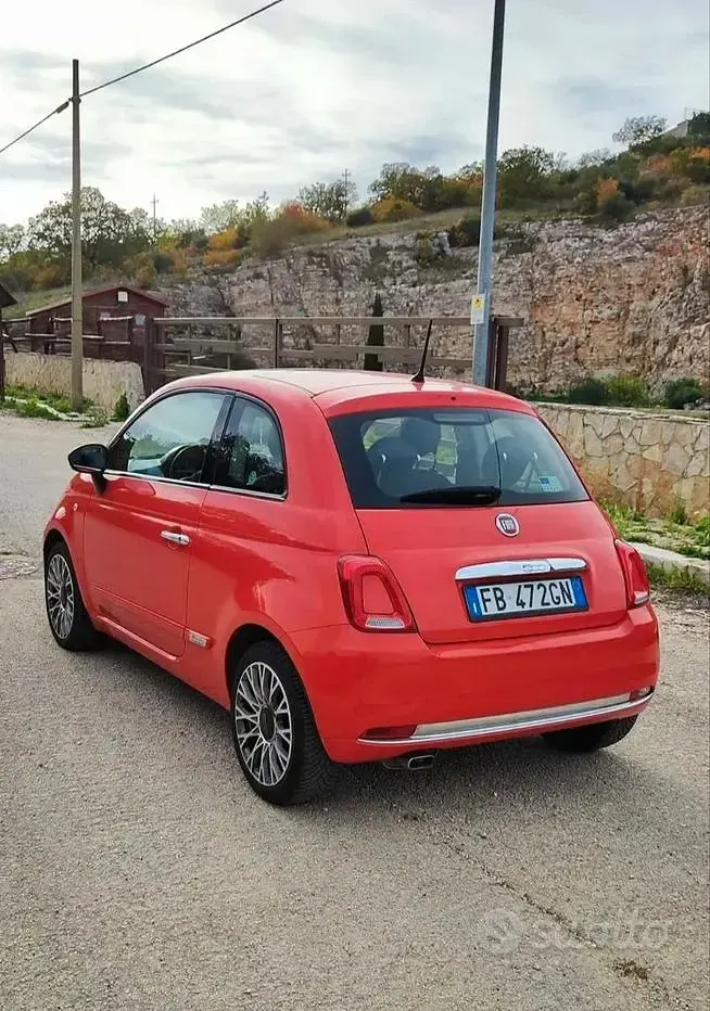 Usata Fiat 500 Lounge 69 CV (50 kW) 2015 Rosso Berlina