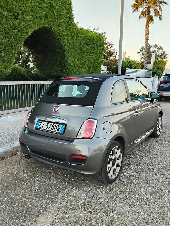 Usata Fiat 500 Sport 69 CV (50 kW) 2015 Grigio Cabrio